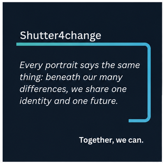 Every portrait says the same thing: we share one identity and one future