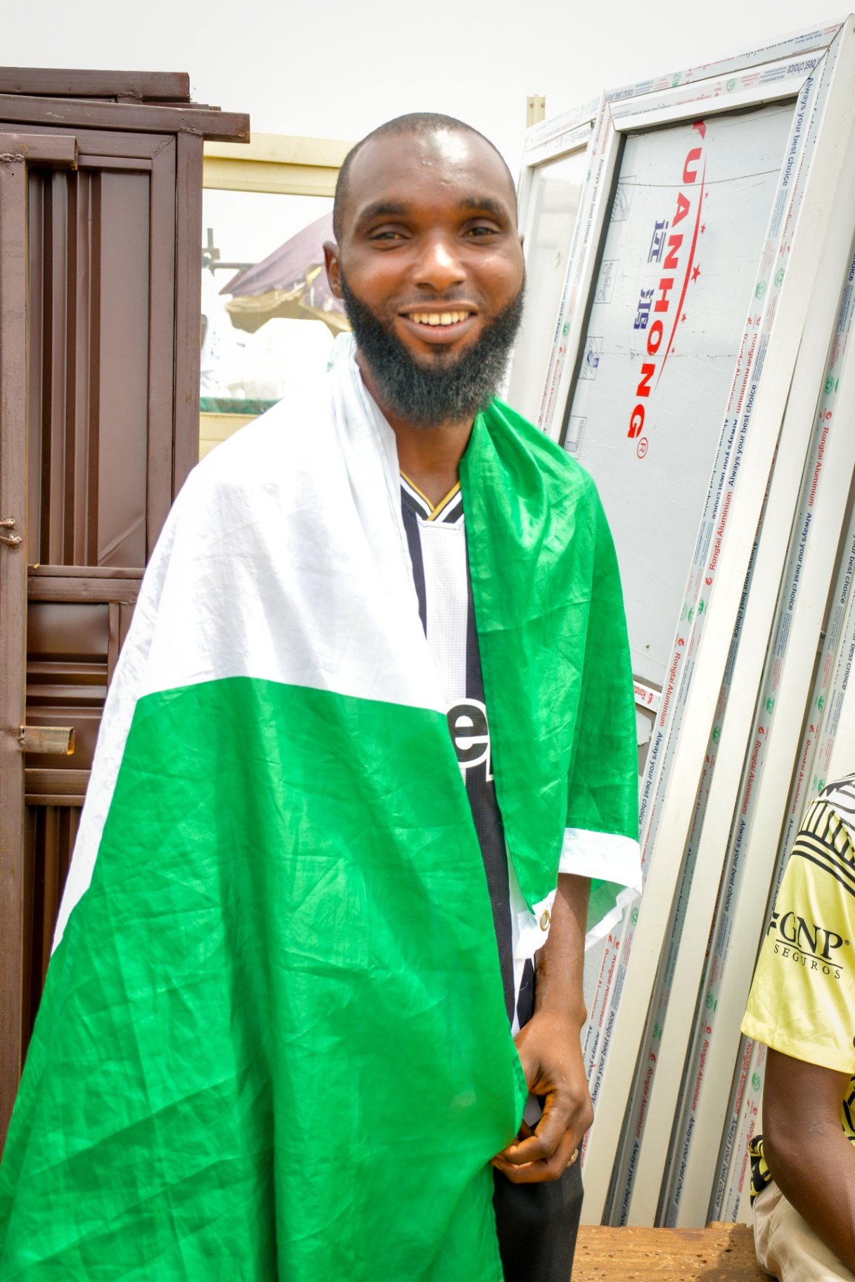Draped in Green & White , Jabi, FCT